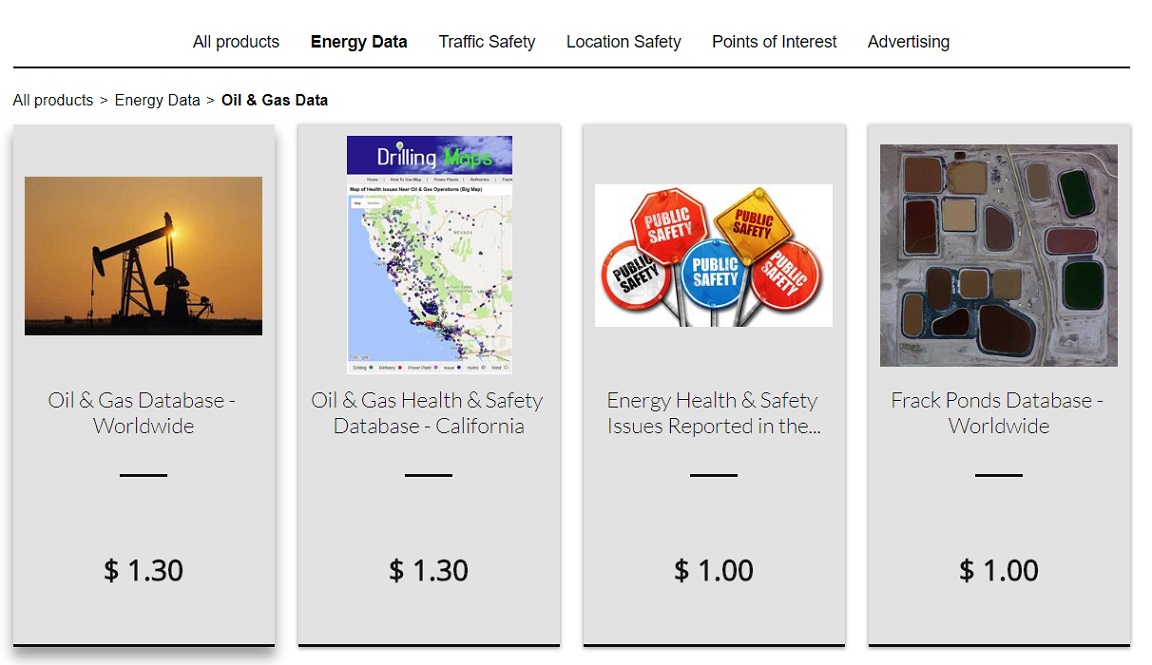 Buy Oil & Gas Locations Database